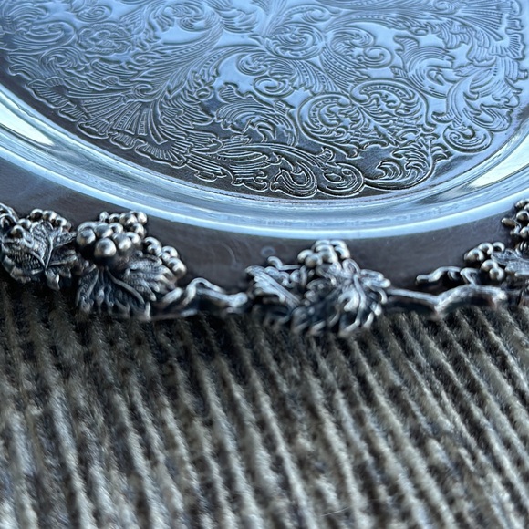 Wm Rogers Hamilton Silver Plate EP on Copper Decorating Oval Service Tray - Picture 2 of 7